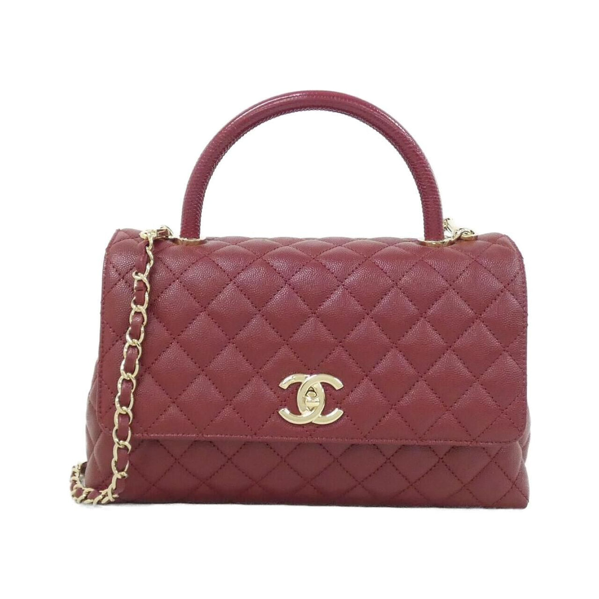 Chanel Bag Handbag Burgundy
