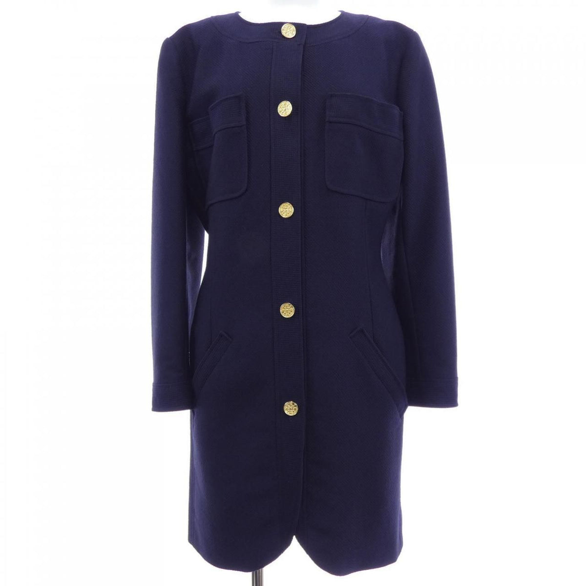 Chanel Vintage Coat Navy