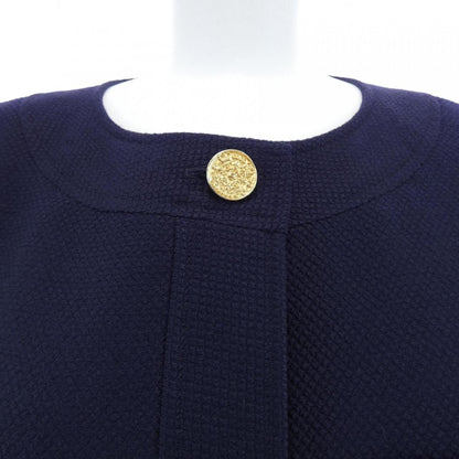 Chanel Vintage Coat Navy — view 4