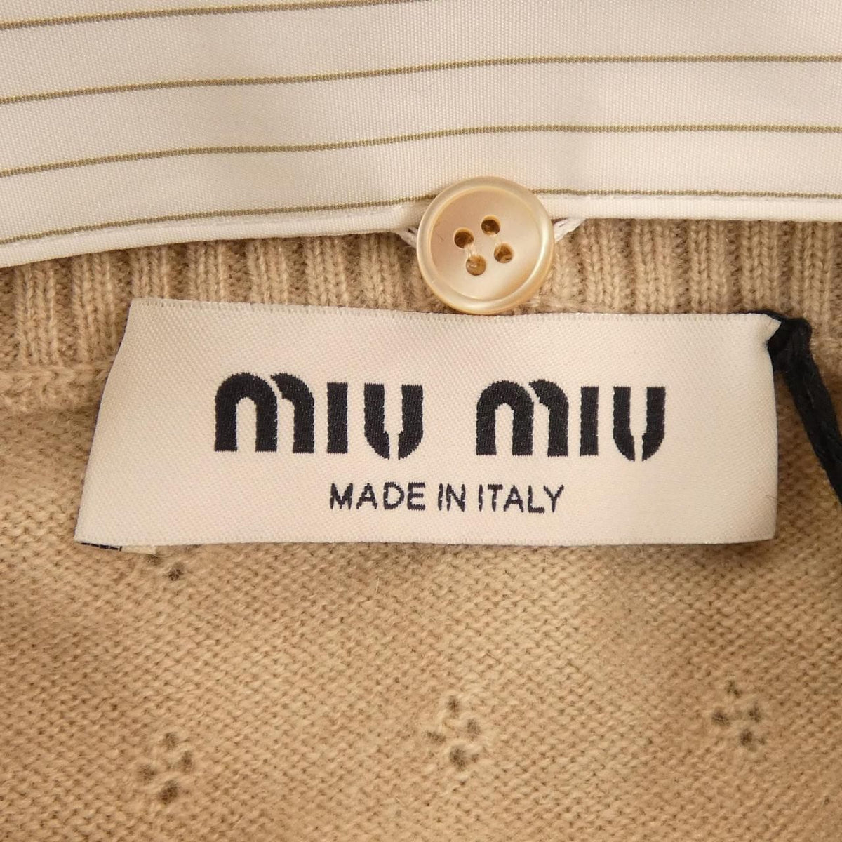 Miu Miu Cardigan Beige — view 4