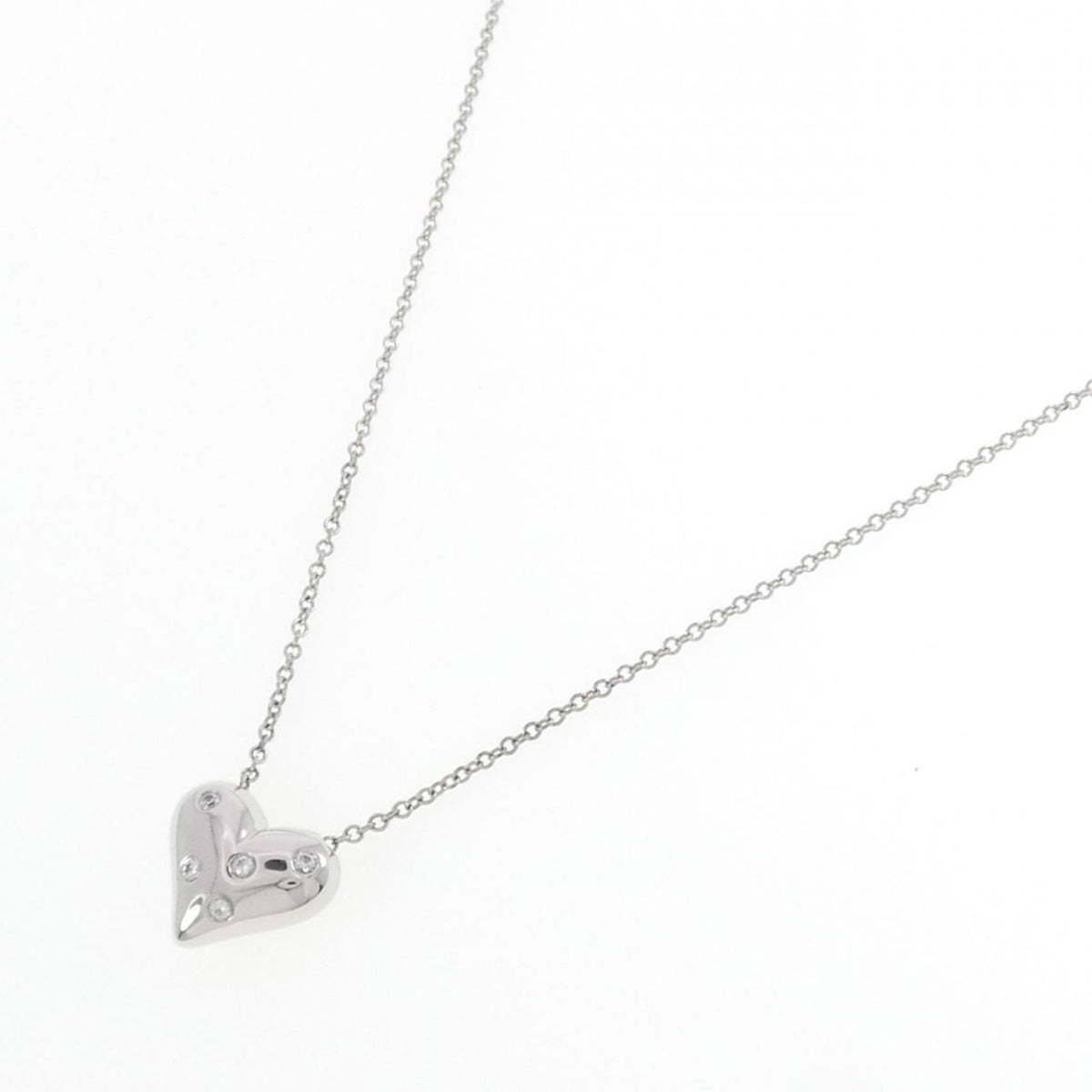 Tiffany & Co Dots Pinched Heart Necklace — view 2