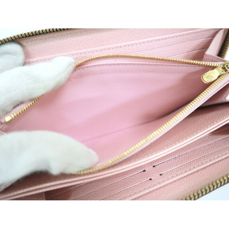 Louis Vuitton Zippy Wallet Monogram Rose Velours Ballerine — view 5