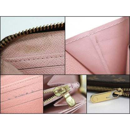 Louis Vuitton Zippy Wallet Monogram Rose Velours Ballerine — view 7