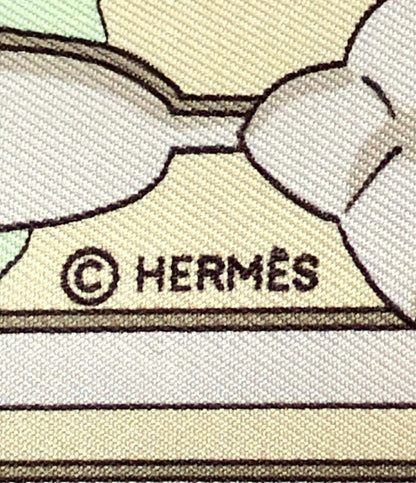 Hermes Scarf Carre 90 Silk 100% le Fleuve Sacre Sacred River — view 2