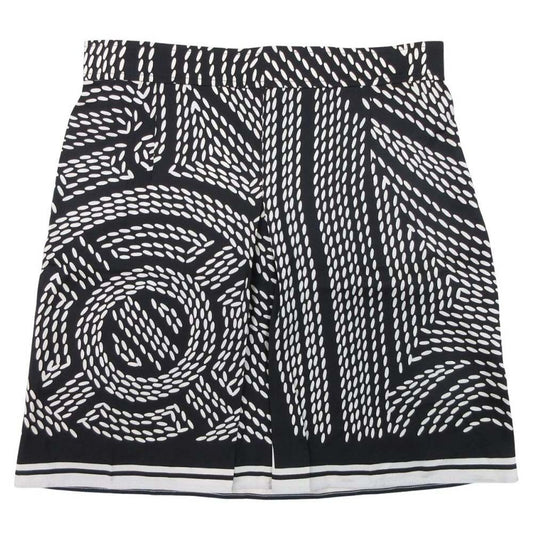 Hermes Eperon D'or Point Sellier Mini Skirt Silk Twill Yellow Gold Spurs