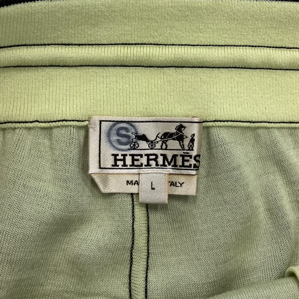 Hermes Cashmere Silk Knit Easy Jogger Pants Sweatshirt H Logo Khaki — view 5