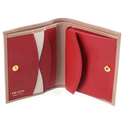 Prada Saffiano Bifold Wallet Beige — view 6