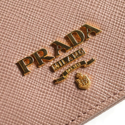 Prada Saffiano Bifold Wallet Beige — view 5