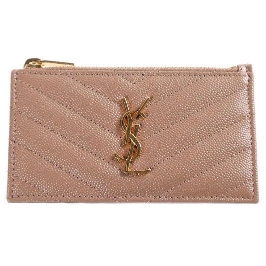 Saint Laurent YSL Cassandra Fragment Zip Card Case