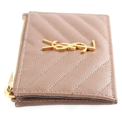 Saint Laurent YSL Cassandra Fragment Zip Card Case — view 3