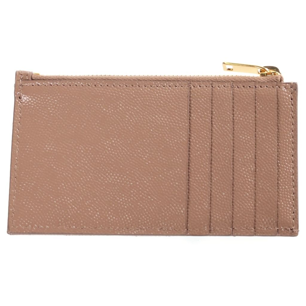Saint Laurent YSL Cassandra Fragment Zip Card Case — view 2