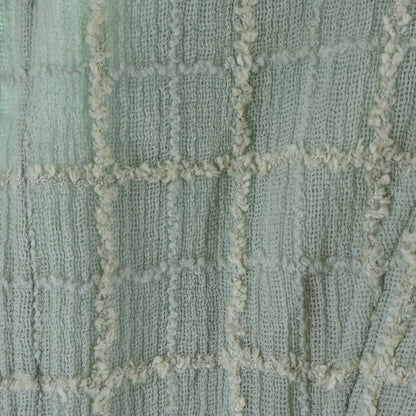 Chanel Silk Blend Linen CC Logo Jacket Dress Light Green — view 2