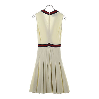Gucci Sherry Line Sleeveless Ribbon Dress Ivory — view 2