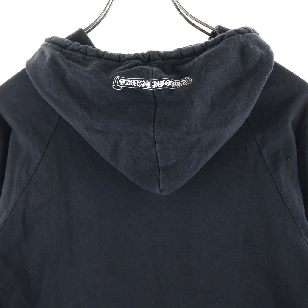 Chrome Hearts Vintage Sweatshirt HD Zip Sleeve Floral Zip Up Hoodie Black — view 4