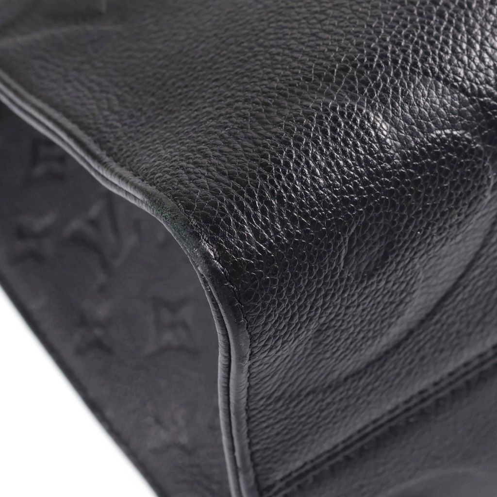 Louis Vuitton on the Go MM Handbag 2-Way Tote Monogram Empreinte Leather Black — view 6