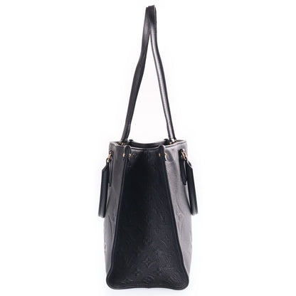 Louis Vuitton on the Go MM Handbag 2-Way Tote Monogram Empreinte Leather Black — view 3