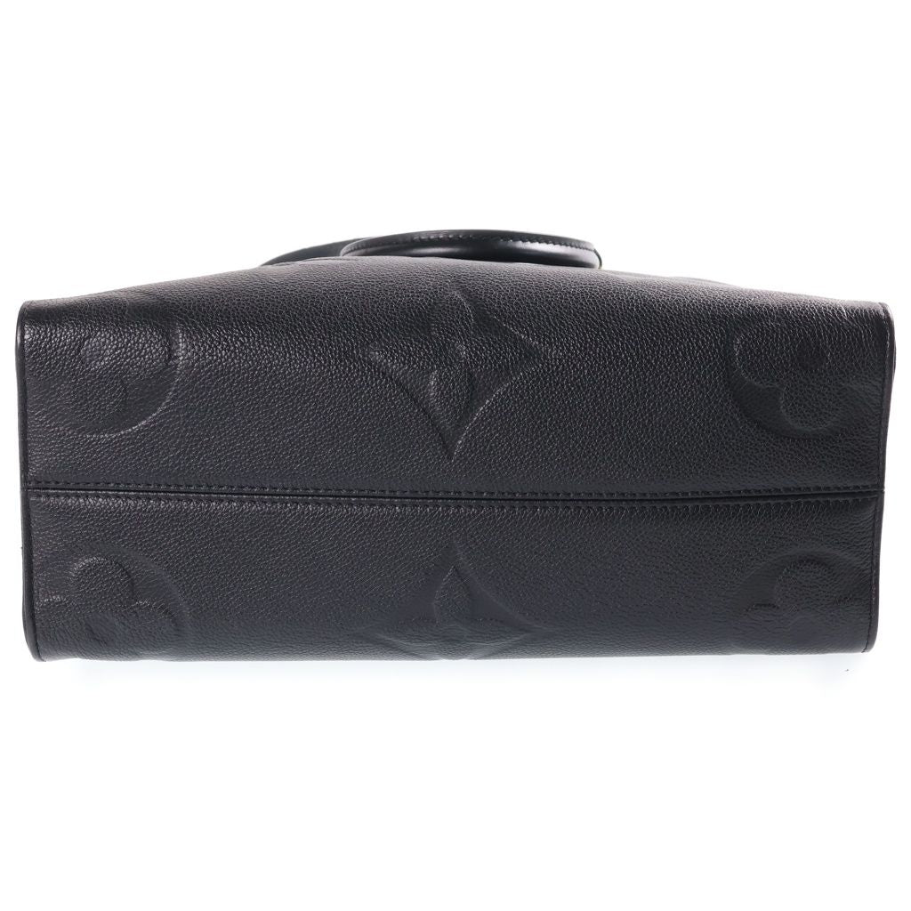 Louis Vuitton on the Go MM Handbag 2-Way Tote Monogram Empreinte Leather Black — view 4