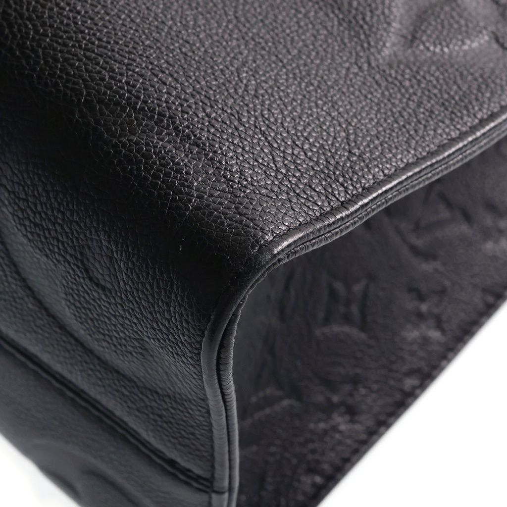 Louis Vuitton on the Go MM Handbag 2-Way Tote Monogram Empreinte Leather Black — view 5