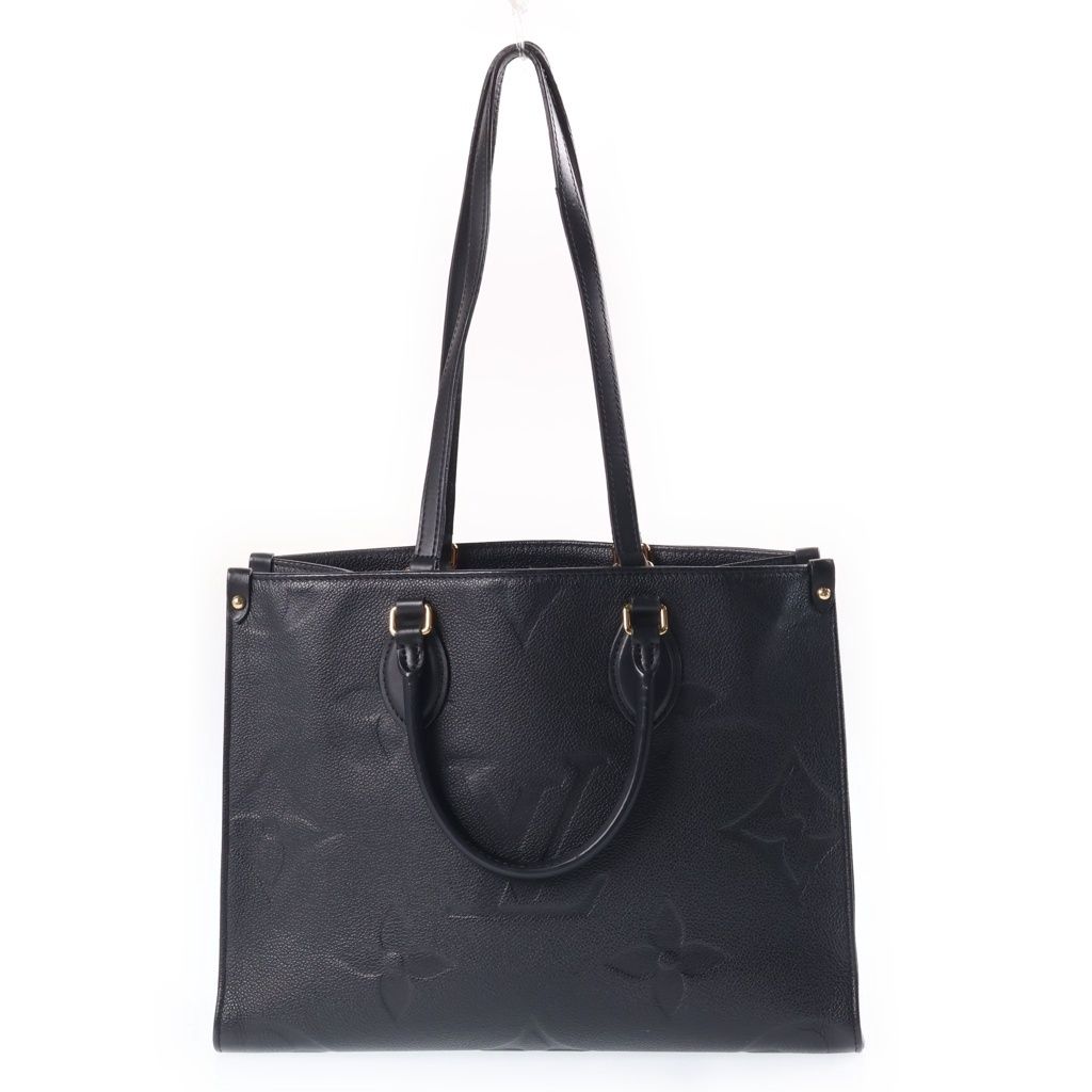 Louis Vuitton on the Go MM Handbag 2-Way Tote Monogram Empreinte Leather Black — view 2