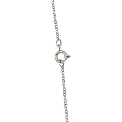 Chanel CC Logo Necklace Silver Metal — view 5