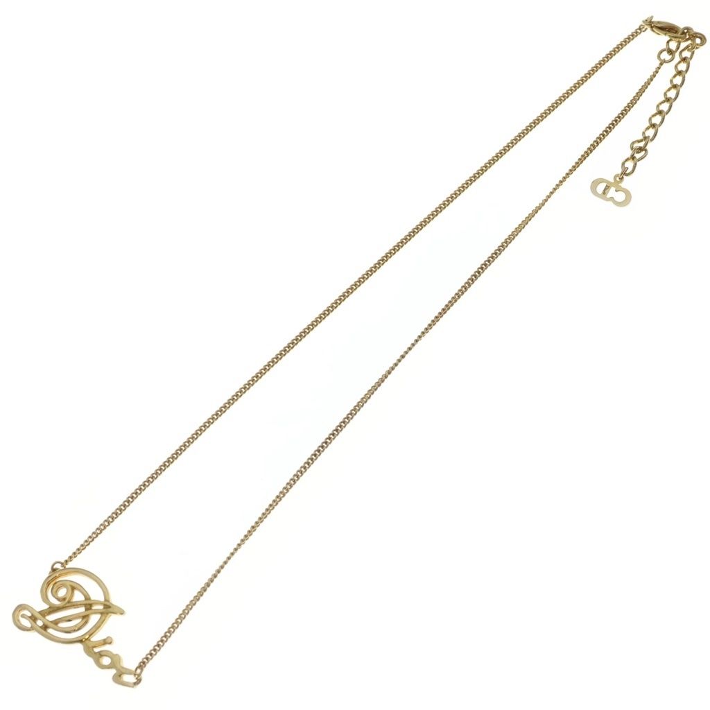 Dior Logo Necklace Gold — view 2