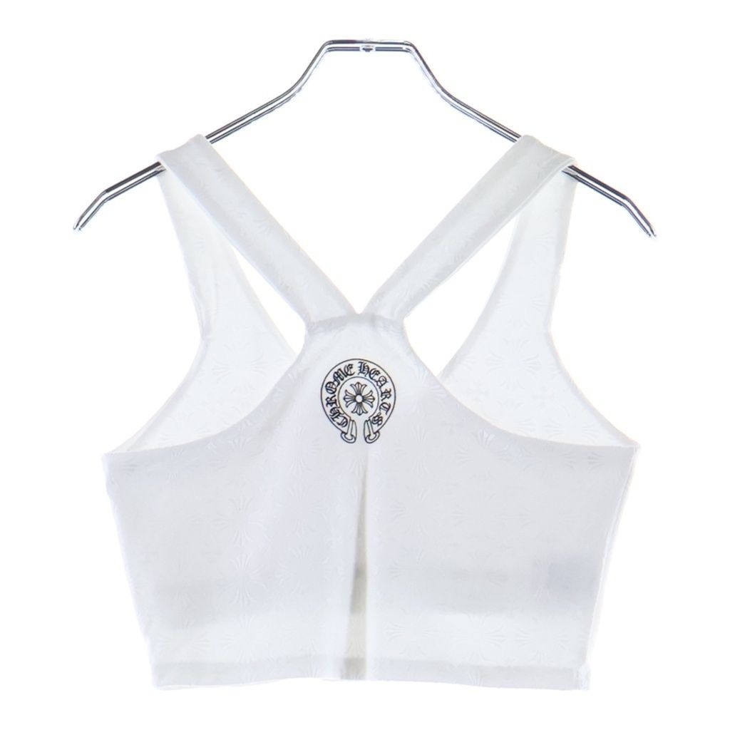 Chrome Hearts CH Plus All Over Print Rib Tank Top White