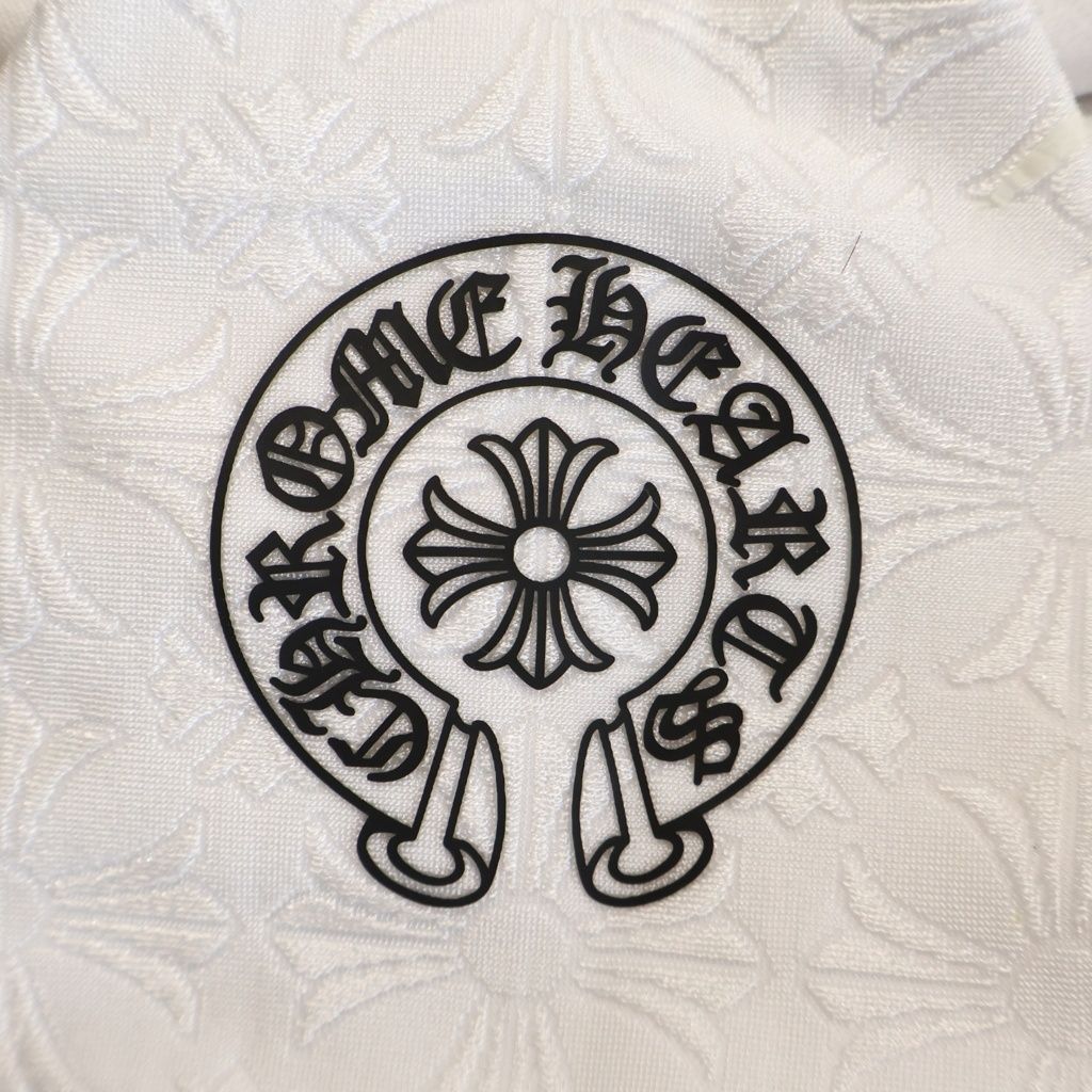 Chrome Hearts CH Plus All Over Print Rib Tank Top White — view 7
