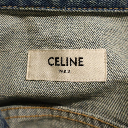 Celine Classic Trucker Denim Jacket Tracker Indigo — view 7