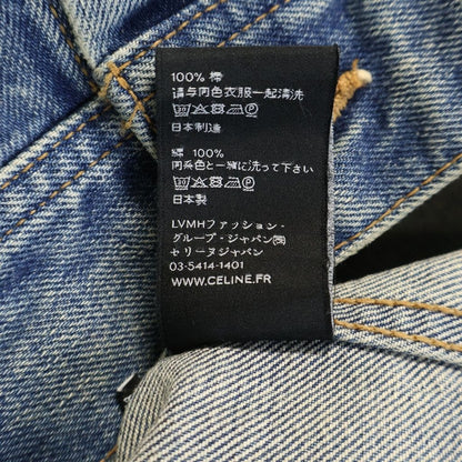 Celine Classic Trucker Denim Jacket Tracker Indigo — view 8