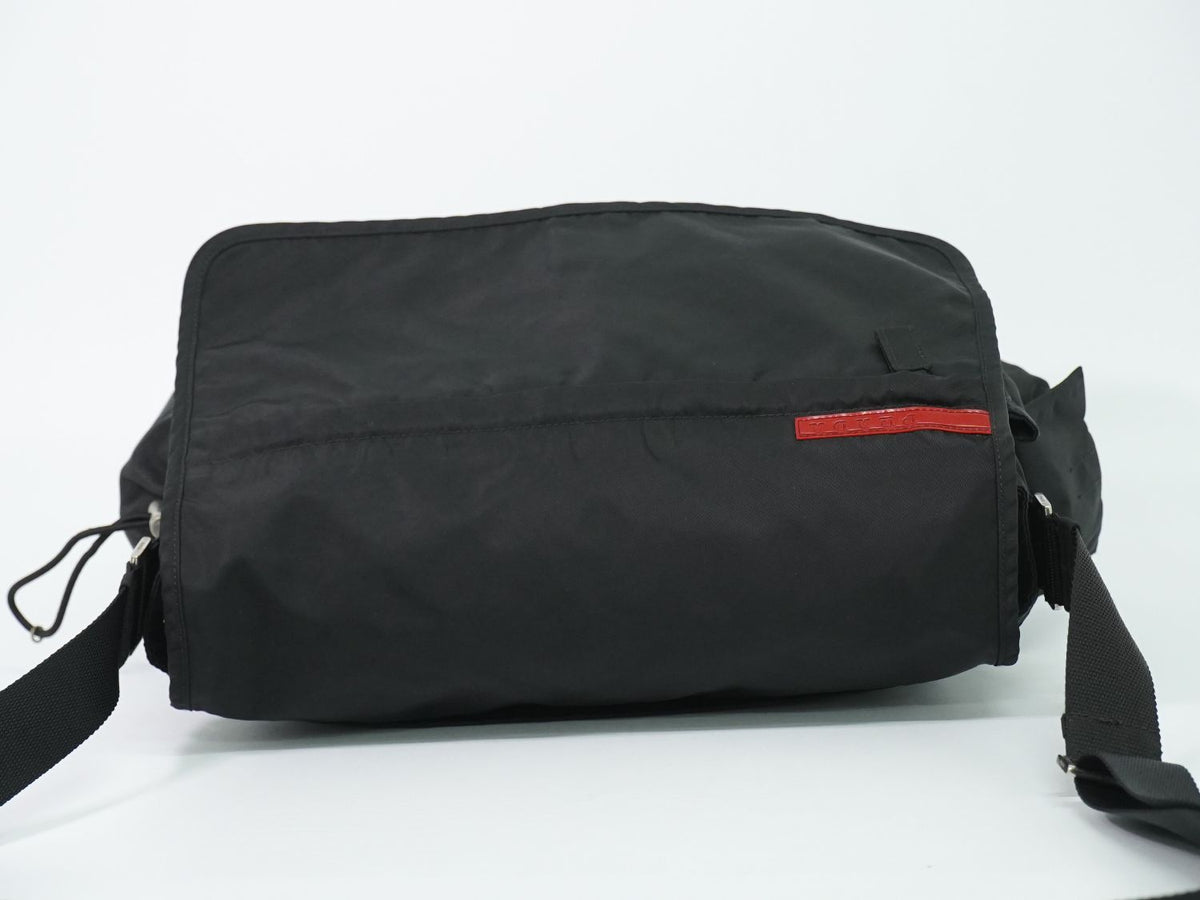 Prada Sports Line Shoulder Bag Pochette Nylon Black — view 5