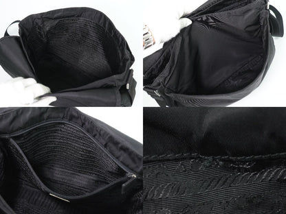 Prada Sports Line Shoulder Bag Pochette Nylon Black — view 8