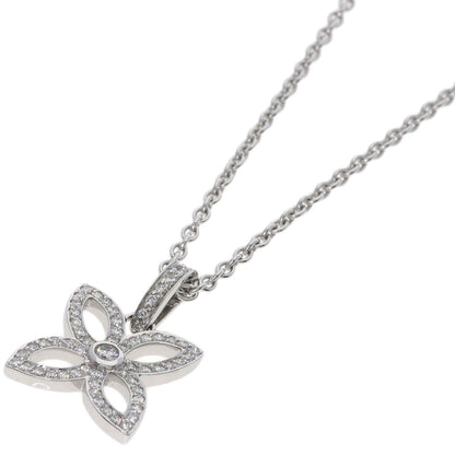 Louis Vuitton Pendentif Crackant Diamond Necklace 18k White Gold