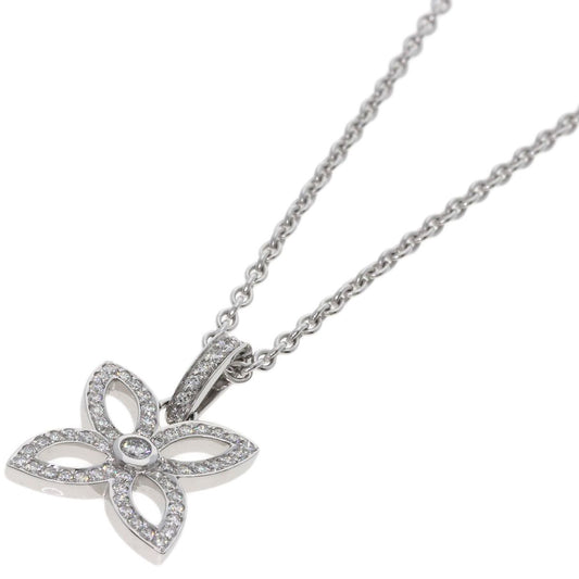 Louis Vuitton Pendentif Crackant Diamond Necklace 18k White Gold