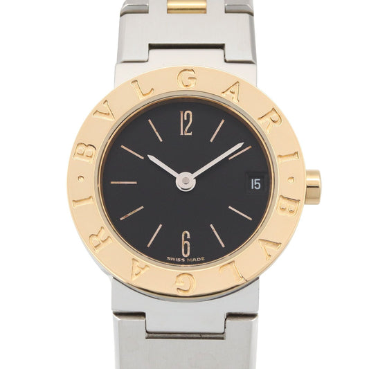 Bvlgari Watch Black 18k Stainless Steel