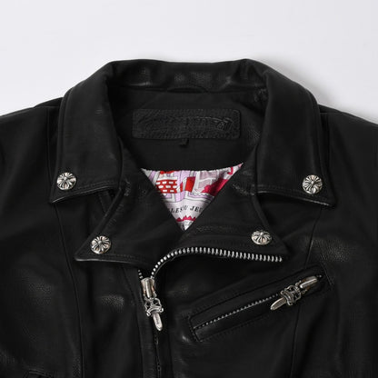 Hermes JJ Dean Lining Double Rider's Jacket — view 3