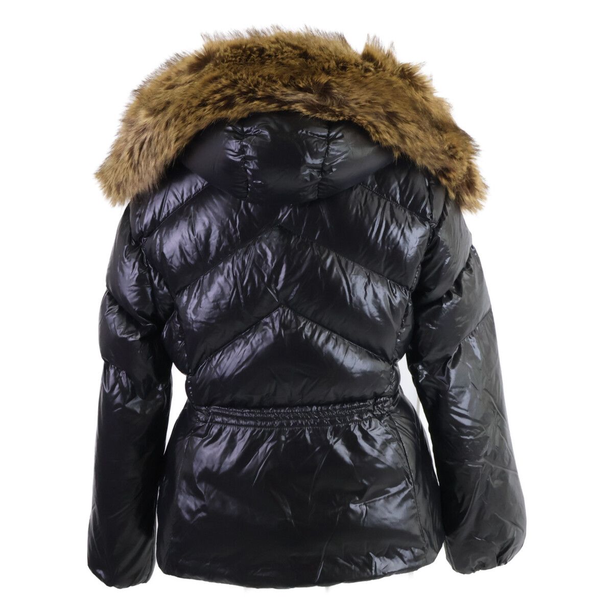 Moncler Laitue Faux Fur Hooded Down Jacket — view 3