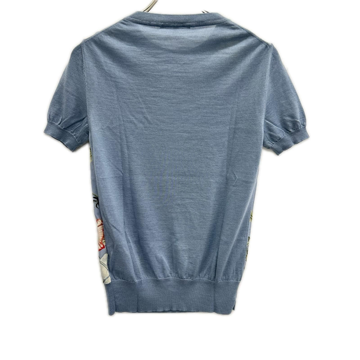 Gucci Light Blue Botanical Crew Neck Short Sleeve Top XS — view 2