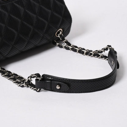 Chanel Quilted 25 Chain Bag CC Logo Lambskin Perforated Leather — view 6