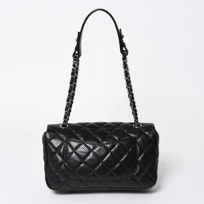 Chanel Quilted 25 Chain Bag CC Logo Lambskin Perforated Leather — view 2