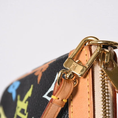 Louis Vuitton Pochette Accessoires Pouch Monogram Multicolor Black — view 6