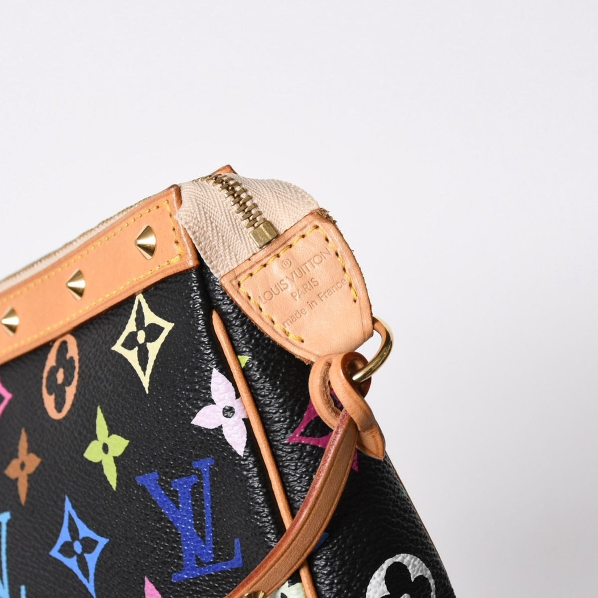 Louis Vuitton Pochette Accessoires Pouch Monogram Multicolor Black — view 5