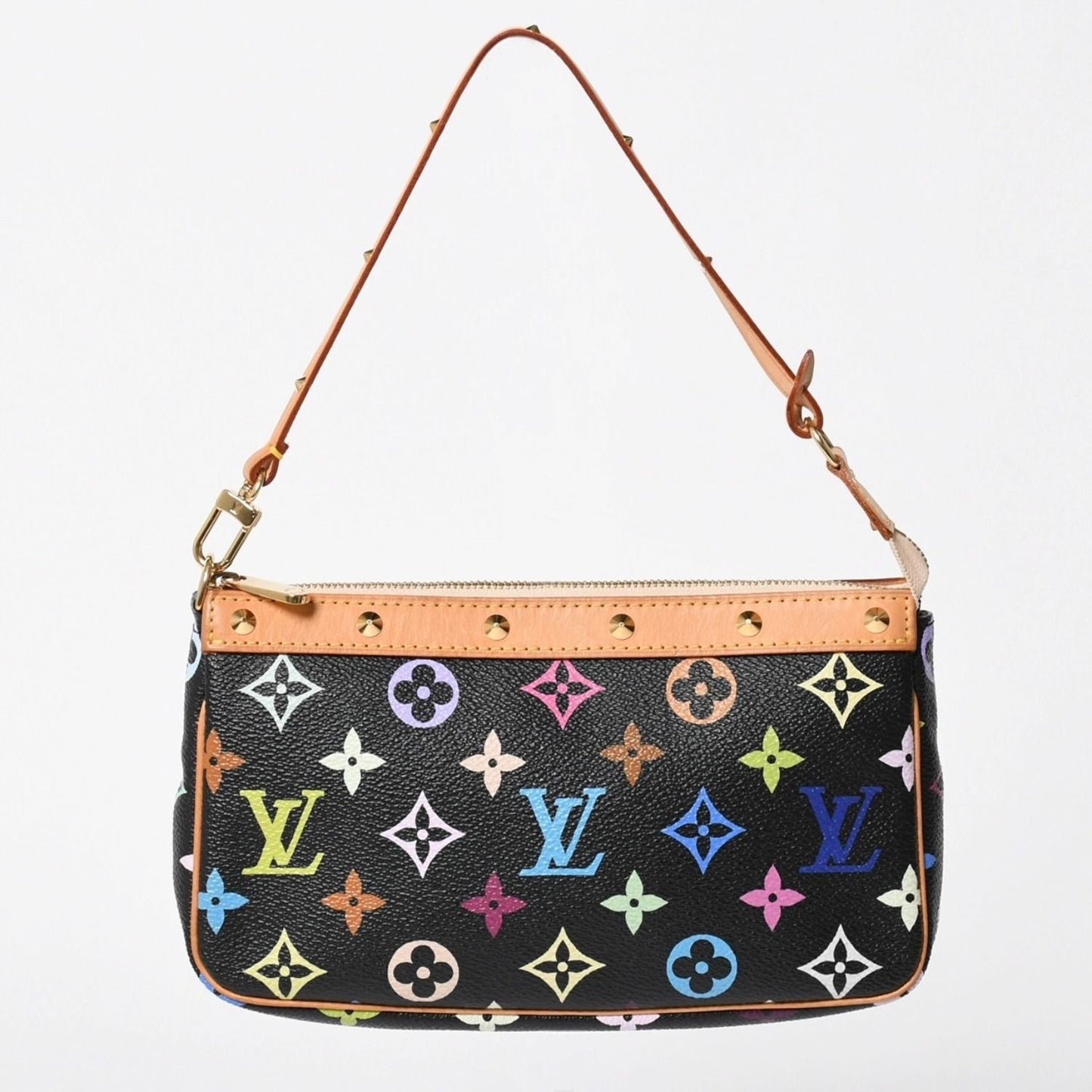 Louis Vuitton Pochette Accessoires Pouch Monogram Multicolor Black