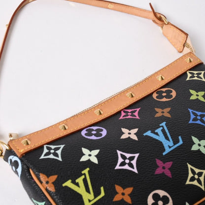 Louis Vuitton Pochette Accessoires Pouch Monogram Multicolor Black — view 8