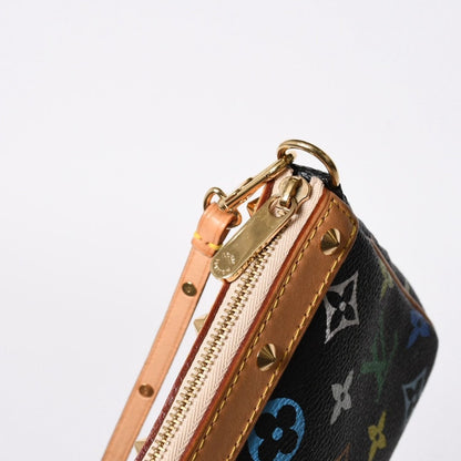 Louis Vuitton Pochette Accessoires Pouch Monogram Multicolor Black — view 7