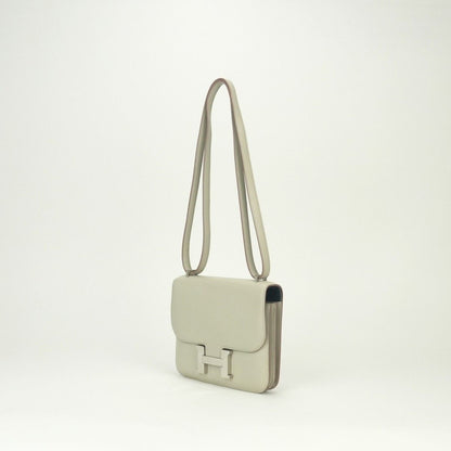 Hermes Constance 3 Mini 18 Constant 3 Mini 18 Shoulder Bag Swift Beton Bleu — view 2