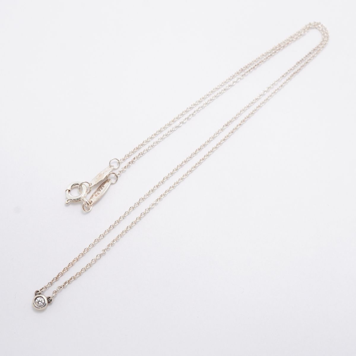 Tiffany & Co Necklace by the Yard 925 Sterling Silver Diamond — view 3