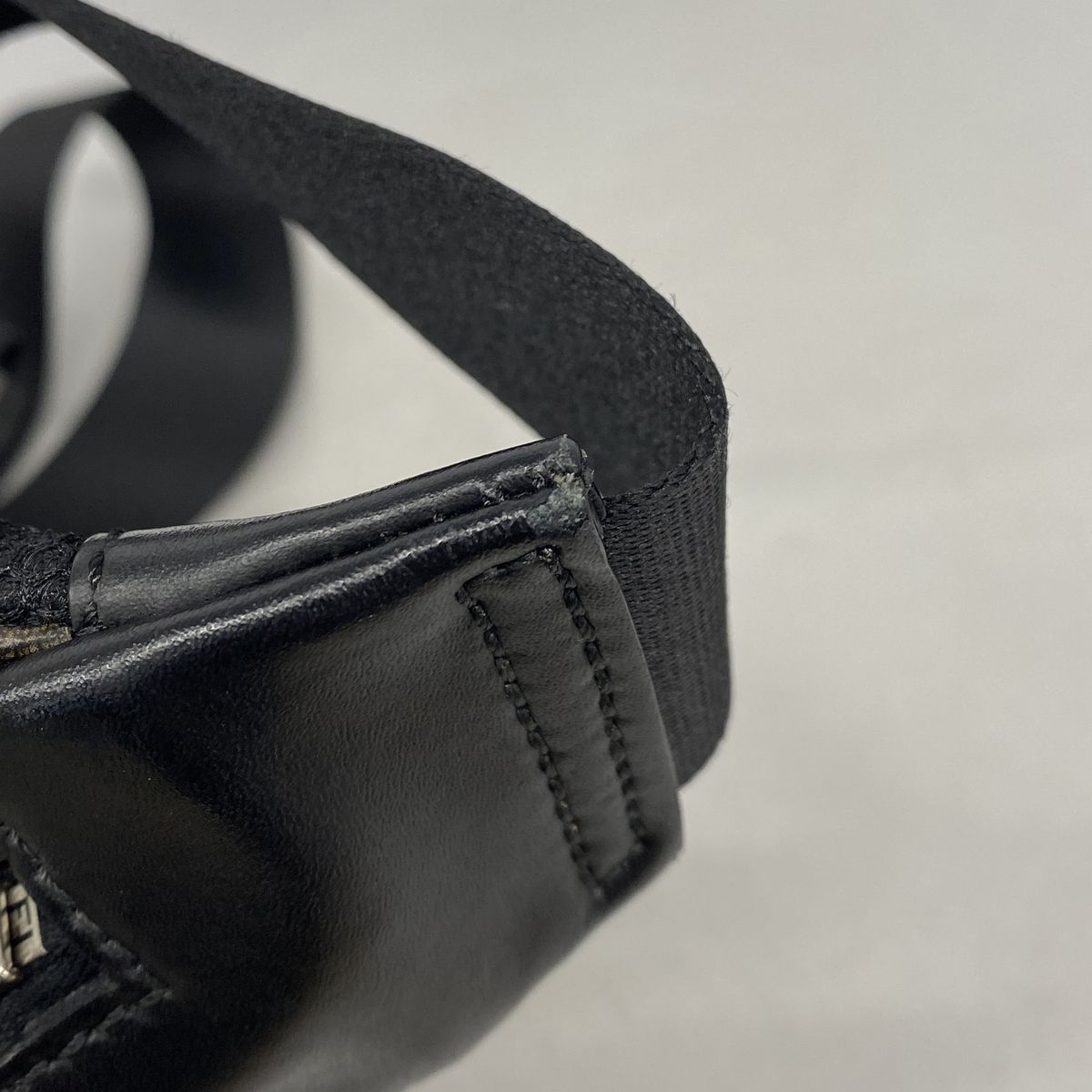 Fendi Waist Bag Zucca Leather Brown Silver — view 6