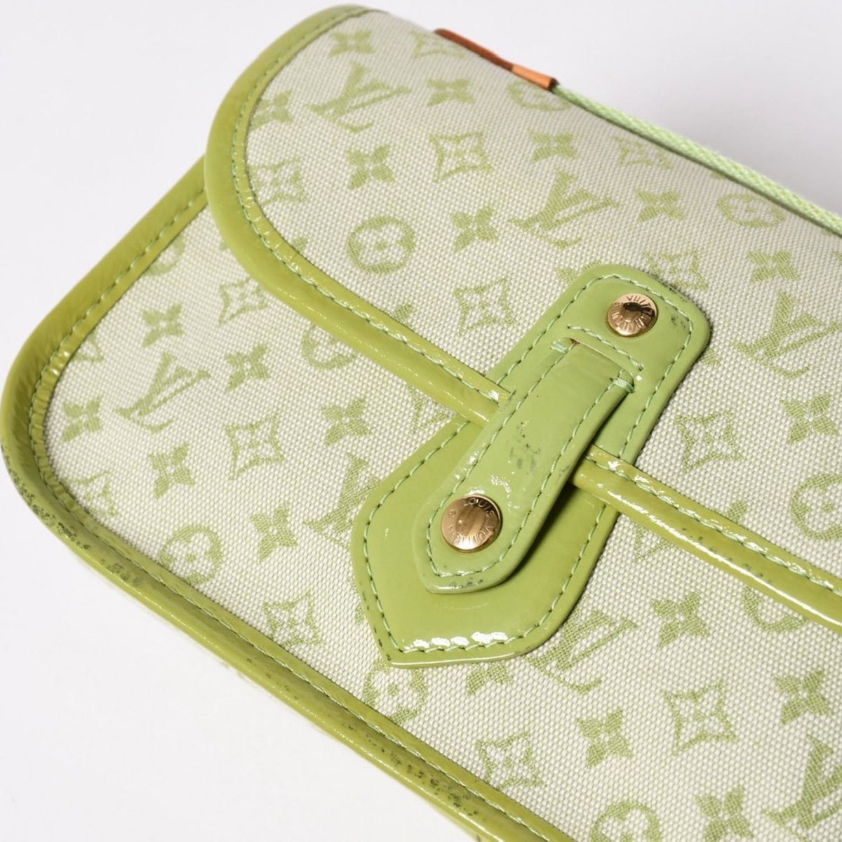 Louis Vuitton Trousse Marie Kate Pouch Case Monogram Mini Apple Green — view 5