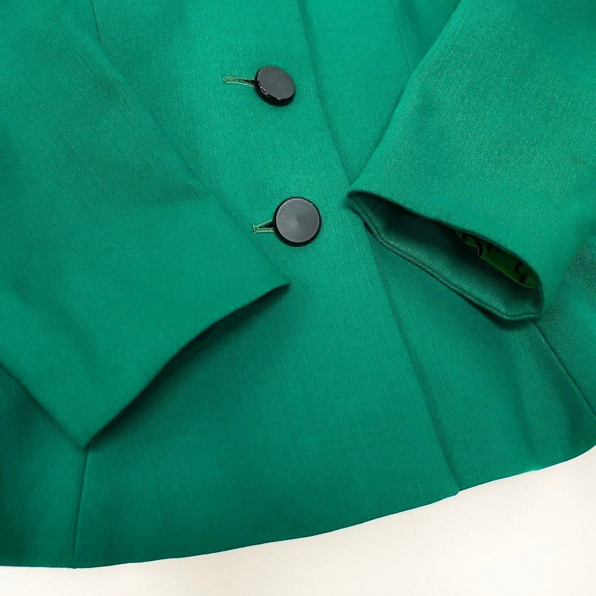 Saint Laurent Collarless Jacket Green — view 4