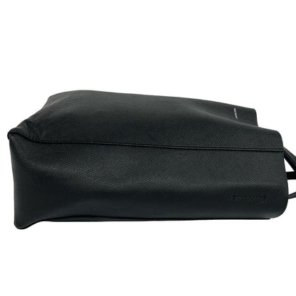 Celine Vertical Cabas Leather 2-Way Shoulder Bag Mini Tote Black — view 6